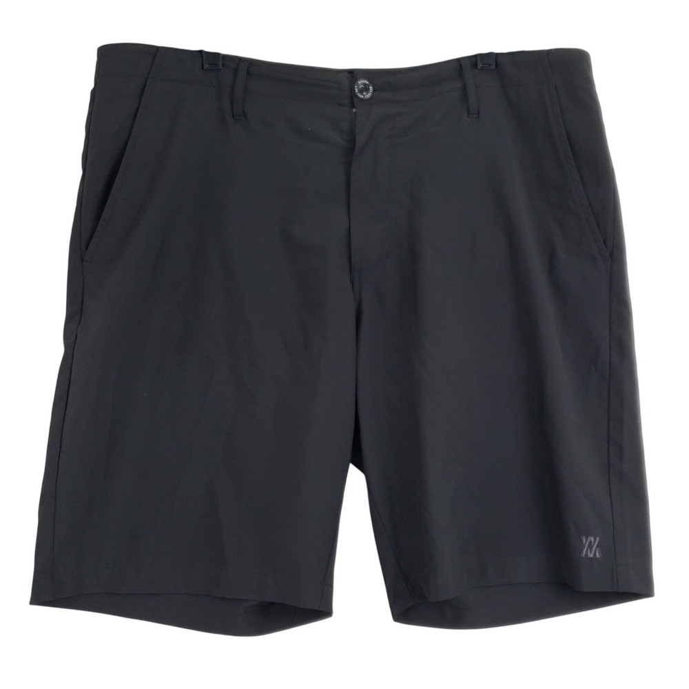 Dixxon Flannel co Flat Front Shorts Mens 42 Black Casual Utility Skateboard